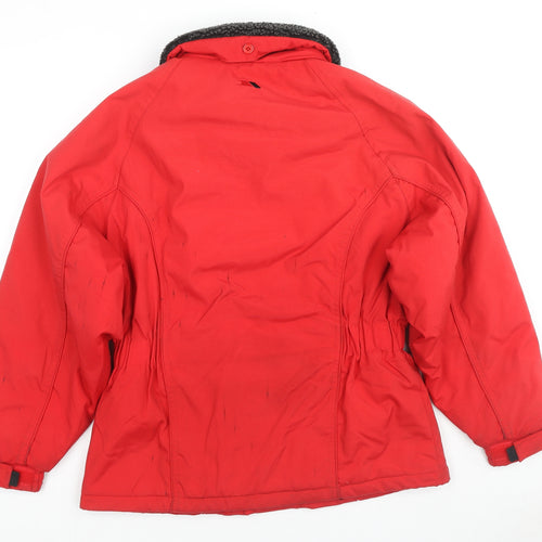 Trespass Womens Red Ski Jacket Coat Size S Zip