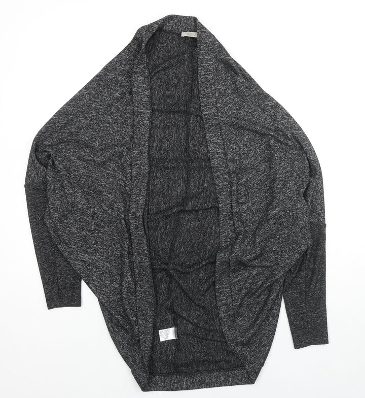 Label Lab Womens Grey V-Neck Polyester Cardigan Jumper Size S
