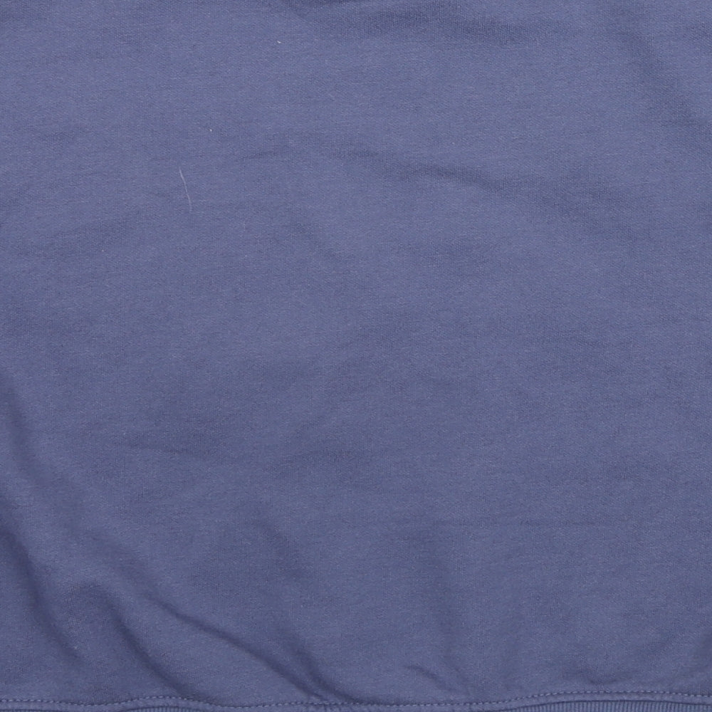 Disney Womens Blue Cotton Pullover Hoodie Size 10 Pullover - Stitch & Angel, Size 10-12