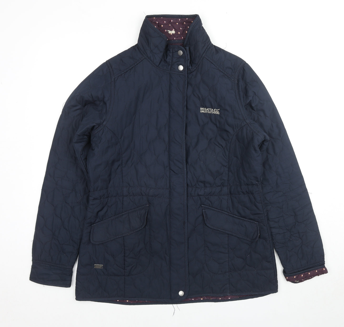 Regatta Womens Blue Quilted Jacket Size 16 Zip