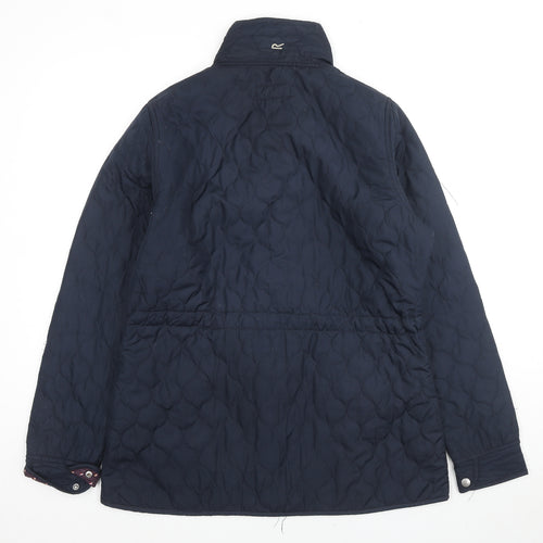 Regatta Womens Blue Quilted Jacket Size 16 Zip