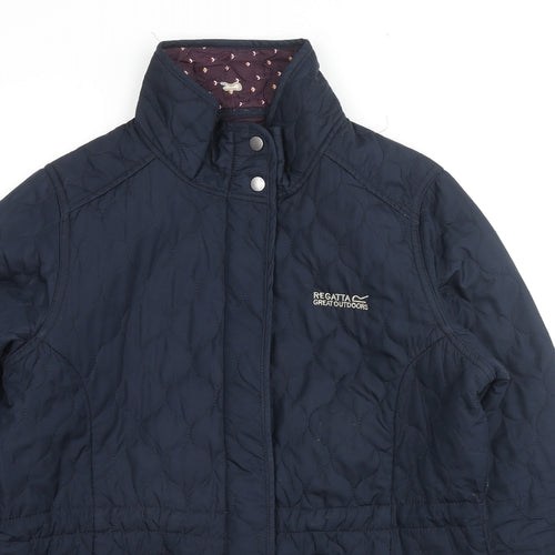 Regatta Womens Blue Quilted Jacket Size 16 Zip