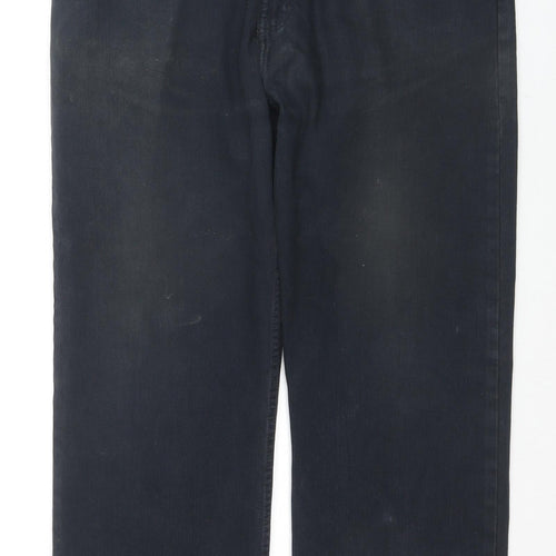 Burton Mens Blue Cotton Straight Jeans Size 36 in L29 in Regular Zip