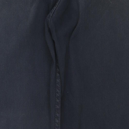 Burton Mens Blue Cotton Straight Jeans Size 36 in L29 in Regular Zip