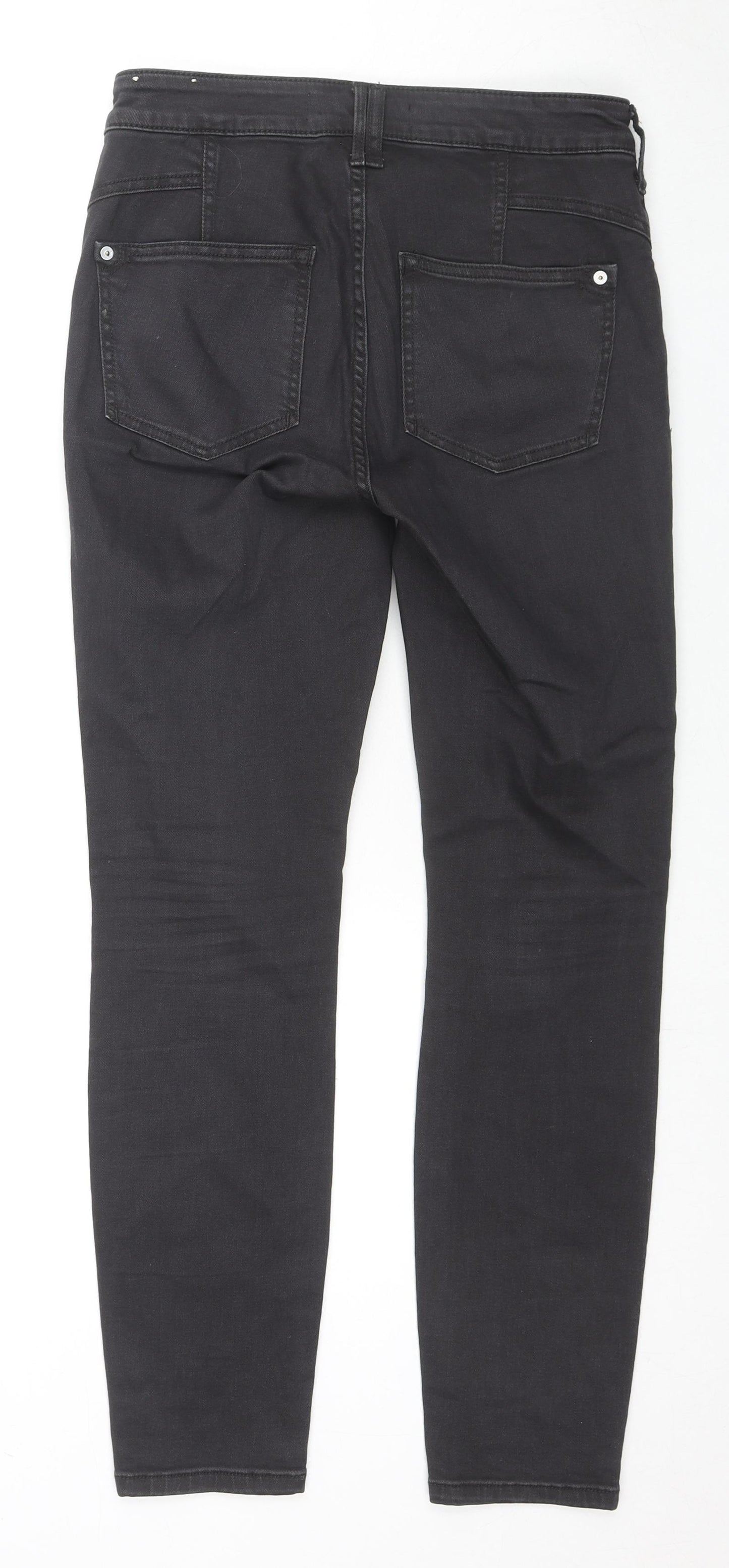 Pilcro Womens Black Cotton Skinny Jeans Size 28 in L27 in Regular Zip