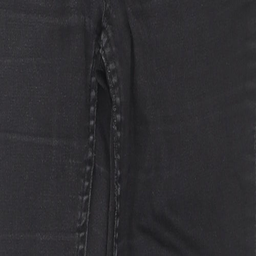New Look Womens Black Cotton Skinny Jeans Size 10 L27 in Regular Zip