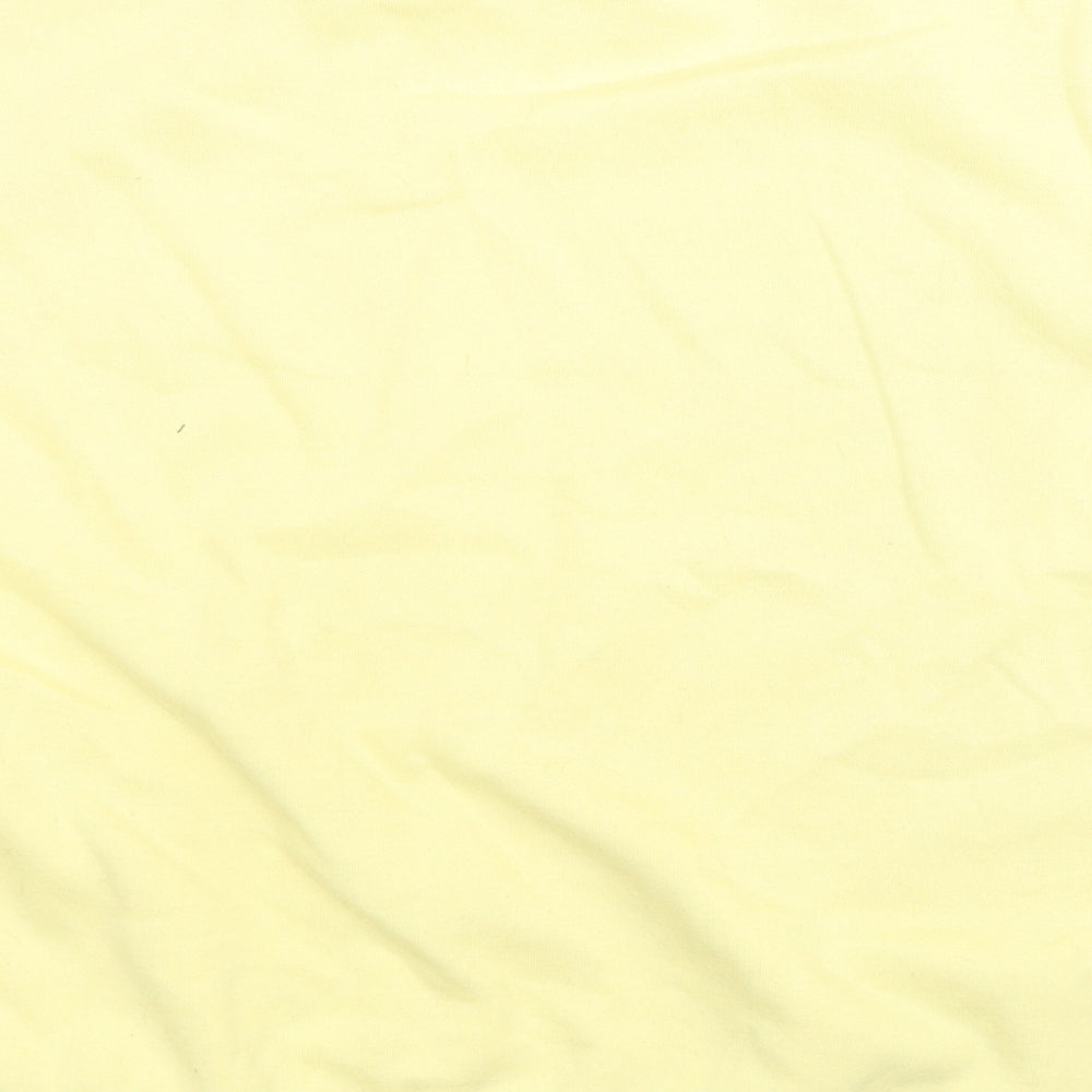 Disney Womens Yellow Cotton Pullover Sweatshirt Size 12 Pullover - Winnie the Pooh, Size 12-14