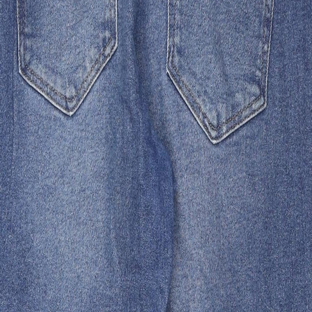 NEXT Womens Blue Cotton Skinny Jeans Size 18 L28 in Regular
