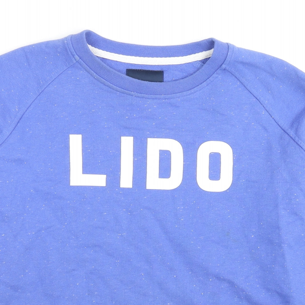 Crew Clothing Womens Blue Cotton Pullover Sweatshirt Size 12 Pullover - Lido