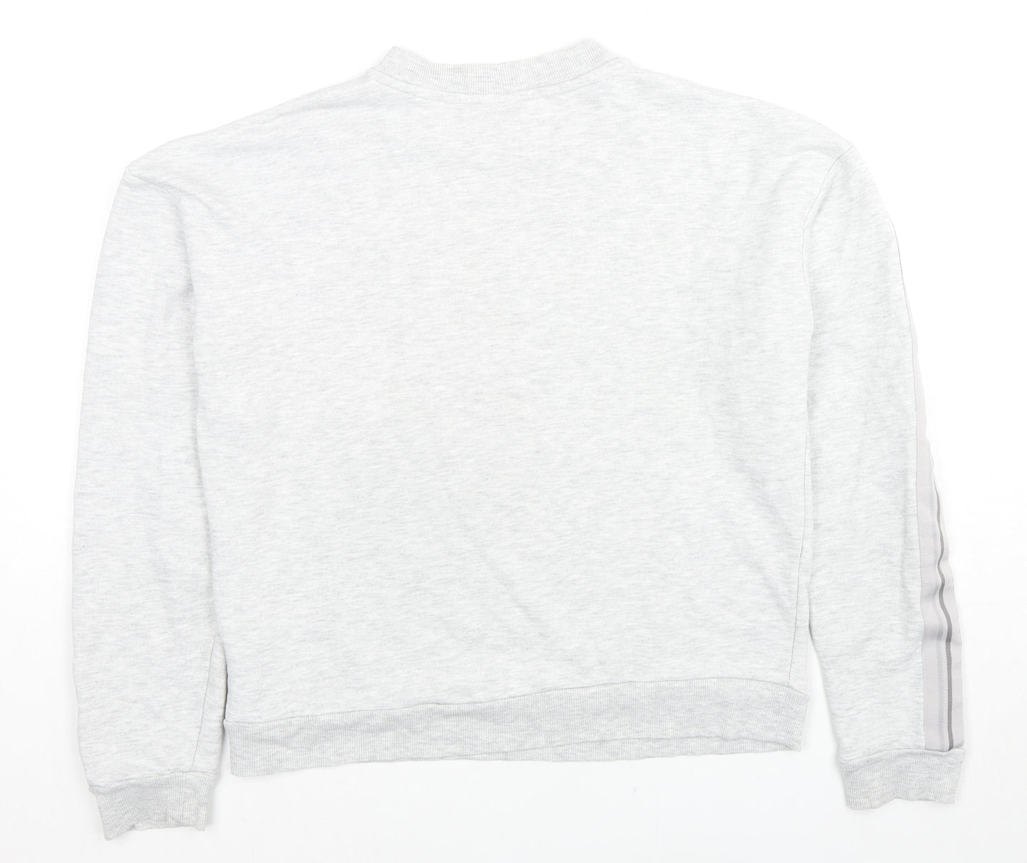 Topshop Womens Grey Cotton Pullover Sweatshirt Size 6 Pullover