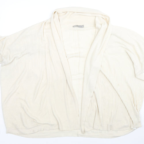 ASOS Womens Beige V-Neck Acrylic Cape Jumper Size M