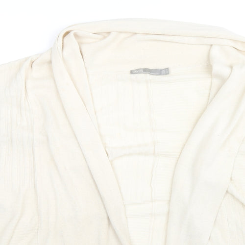 ASOS Womens Beige V-Neck Acrylic Cape Jumper Size M