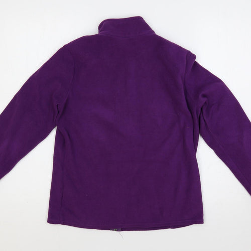 Marks and Spencer Womens Purple Jacket Size 12 Zip
