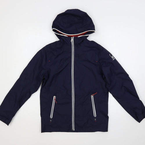 Tribord Boys Blue Jacket Size M Zip - Zipped Pockets