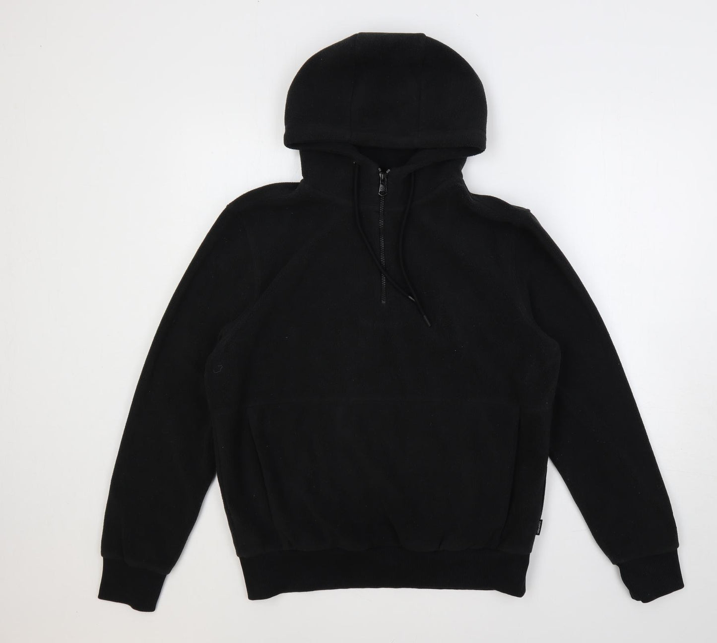 Calvin Klein Womens Black Polyester Pullover Hoodie Size XS Zip