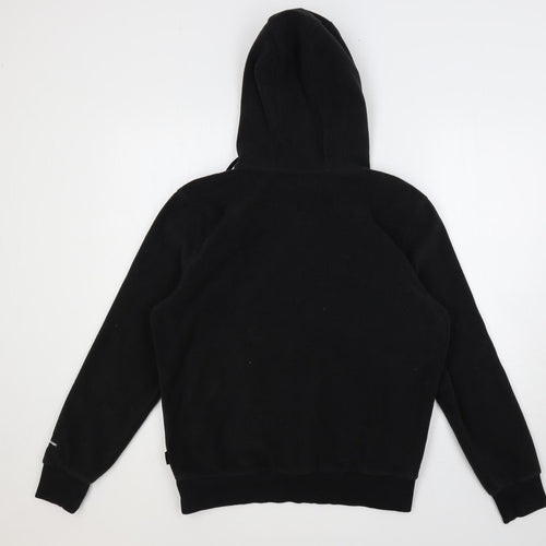 Calvin Klein Womens Black Polyester Pullover Hoodie Size XS Zip