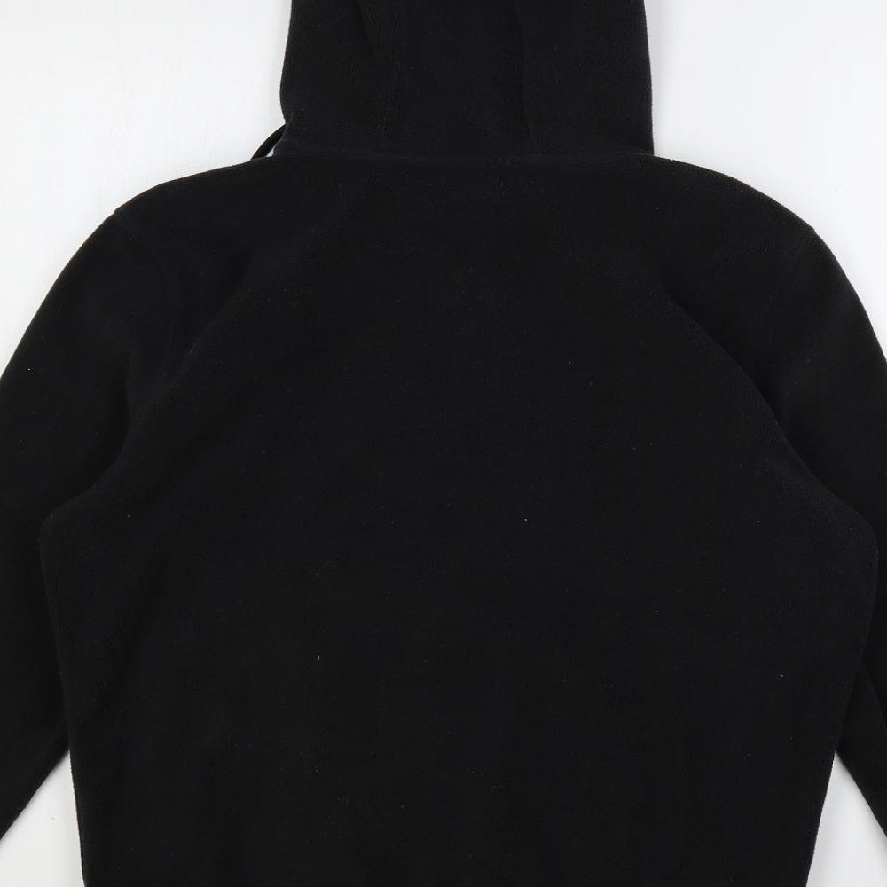 Calvin Klein Womens Black Polyester Pullover Hoodie Size XS Zip