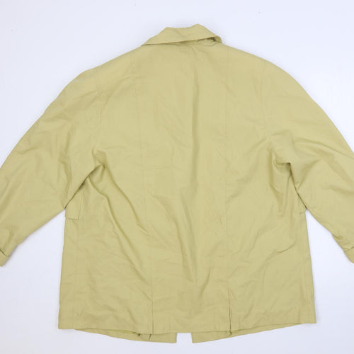 Canda Womens Beige Jacket Size XL Button - Embroidered