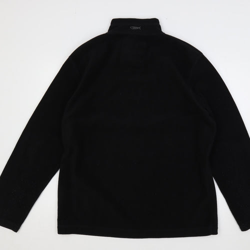 Weird Fish Mens Black Polyester Pullover Sweatshirt Size L
