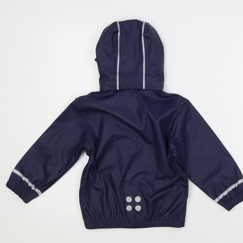 LEGO Boys Blue Rain Coat Coat Size 3 Years Zip - Hooded