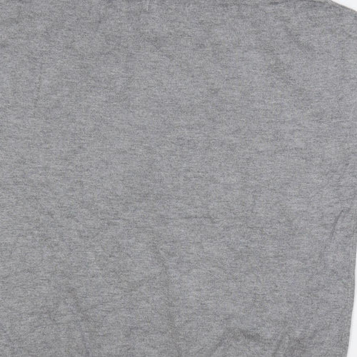 Marks and Spencer Womens Grey Boat Neck Viscose Pullover Jumper Size 12