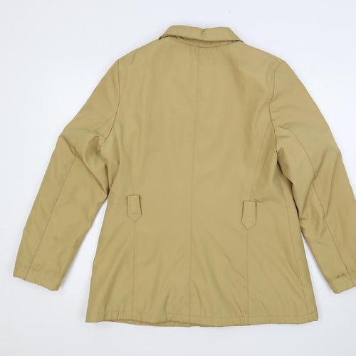 Klass Womens Beige Jacket Size 10 Zip
