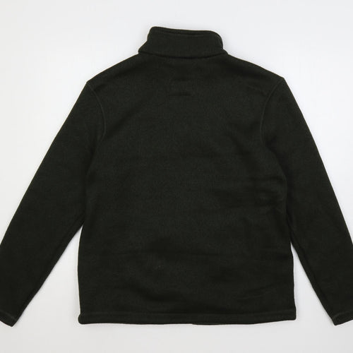 Marks and Spencer Mens Green Jacket Size M Zip - Zipped Pockets