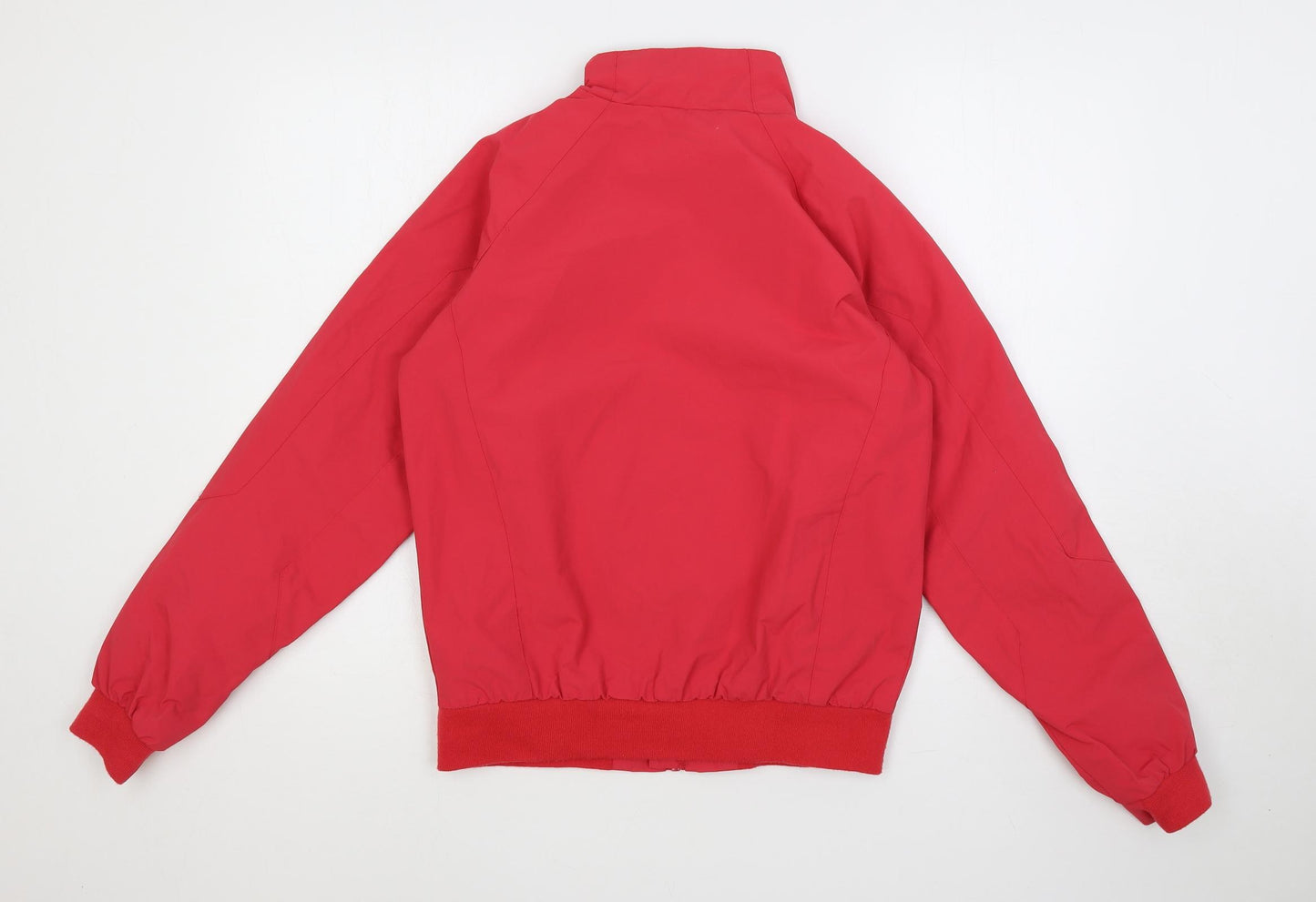 Geographical Norway Womens Pink Windbreaker Jacket Size M Zip - Zipped Pockets Logo