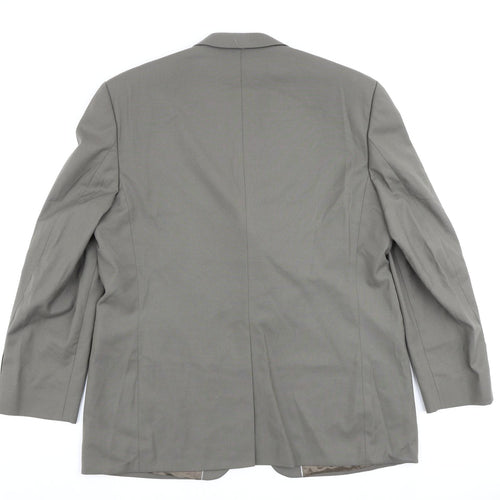 Burton Mens Green Polyester Jacket Suit Jacket Size 46 Regular