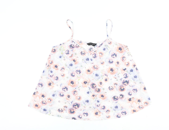 Dorothy Perkins Womens Multicoloured Floral Polyester Camisole Tank Size 14 Scoop Neck