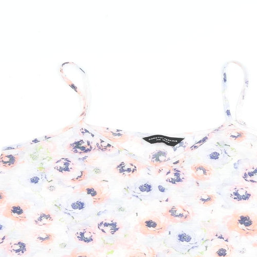 Dorothy Perkins Womens Multicoloured Floral Polyester Camisole Tank Size 14 Scoop Neck