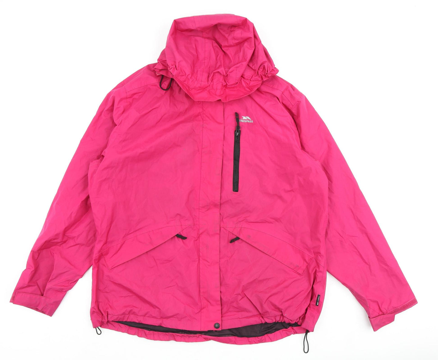 Trespass Womens Pink Rain Coat Coat Size 20 Zip