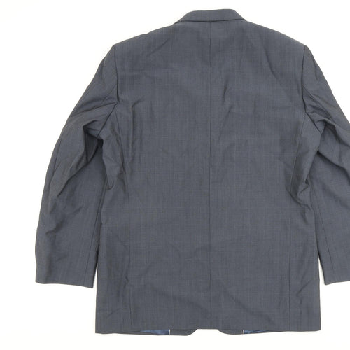 Blazer Mens Blue Wool Jacket Blazer Size 42 Regular