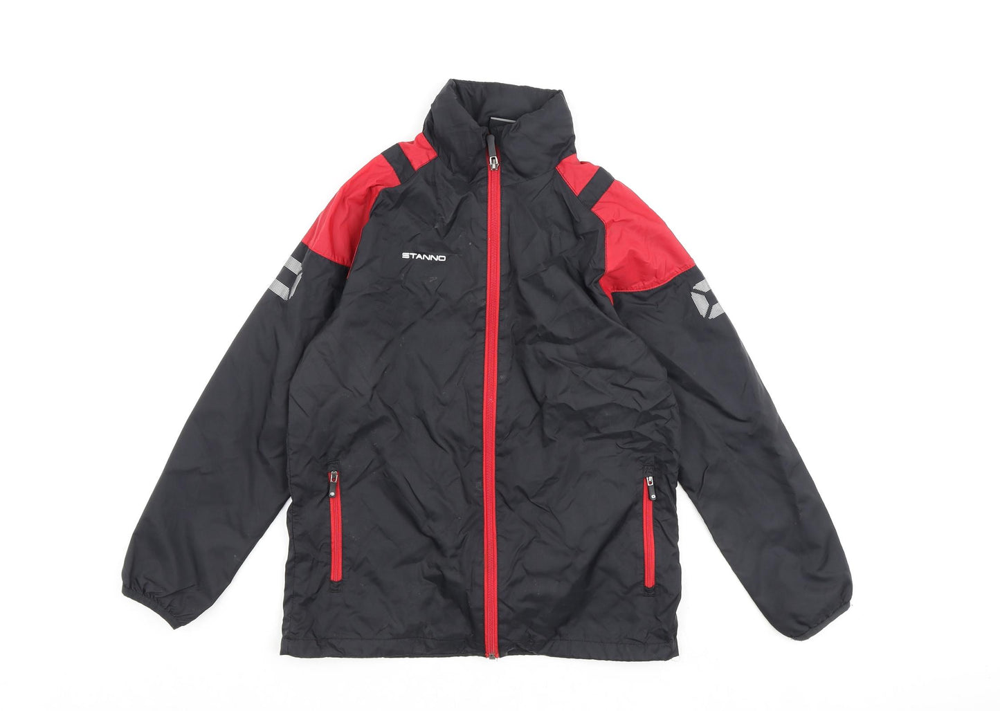 Etanno Boys Black Rain Coat Coat Size 10-11 Years Zip