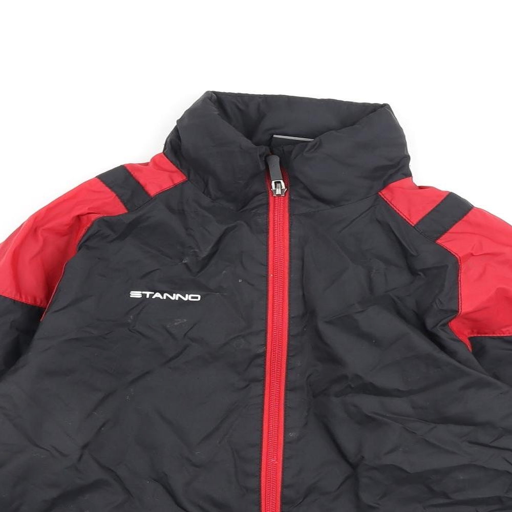 Etanno Boys Black Rain Coat Coat Size 10-11 Years Zip
