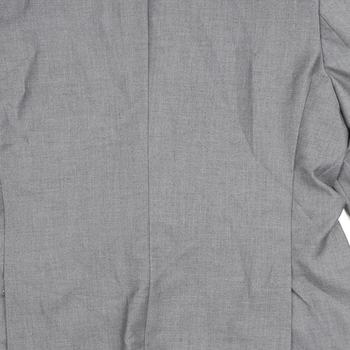 Jack Reid Mens Grey Polyester Jacket Blazer Size 42 Regular