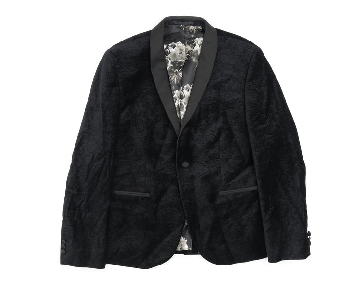 NEXT Mens Black Cotton Jacket Blazer Size 42 Regular