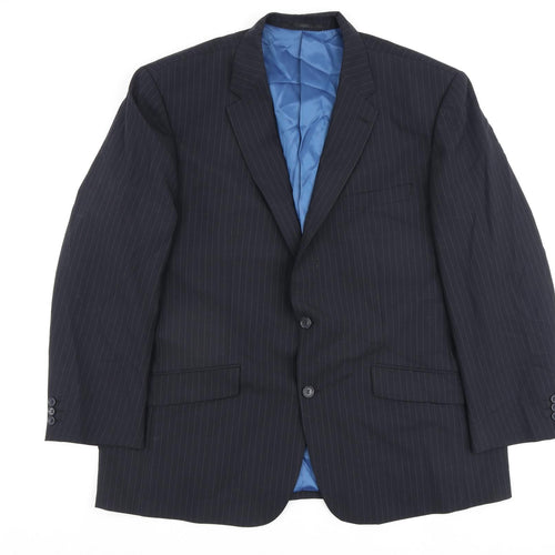 Skopes Mens Black Wool Jacket Blazer Size 50 Regular