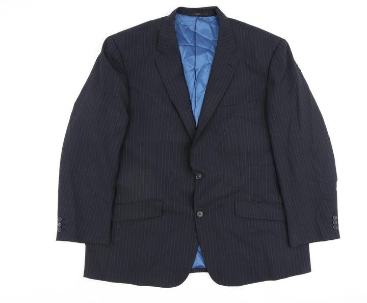 Skopes Mens Black Wool Jacket Blazer Size 50 Regular