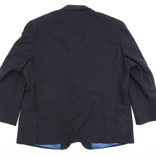 Skopes Mens Black Wool Jacket Blazer Size 50 Regular