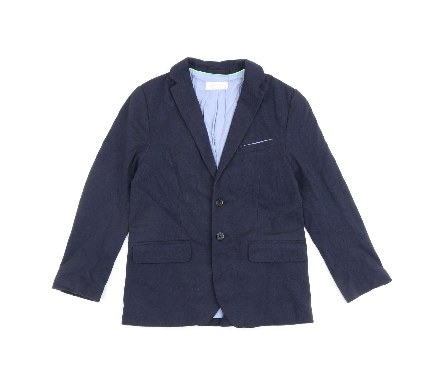 H&M Boys Blue Jacket Blazer Size 8-9 Years Button