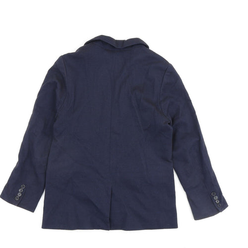H&M Boys Blue Jacket Blazer Size 8-9 Years Button