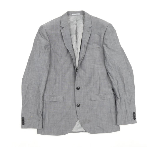 NEXT Mens Grey Wool Jacket Blazer Size 38 Regular