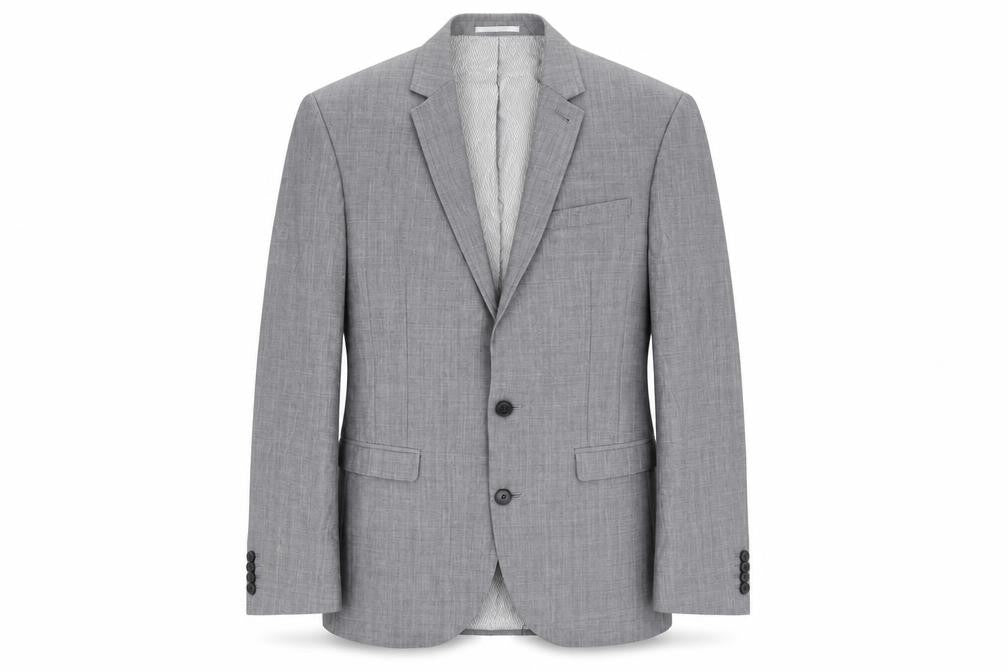 Next Mens Grey Wool Jacket Blazer Size 38 Regular