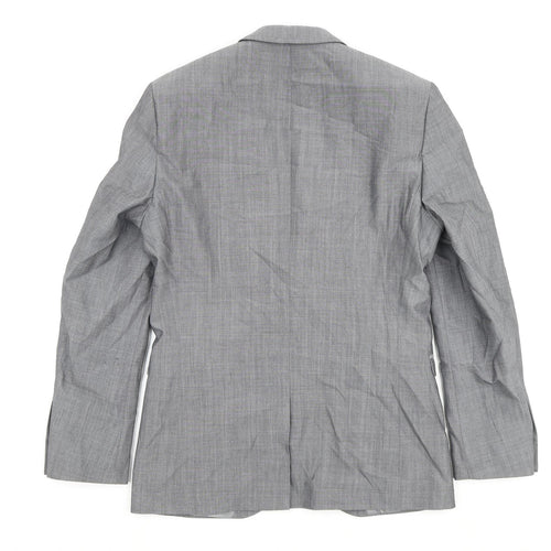 NEXT Mens Grey Wool Jacket Blazer Size 38 Regular