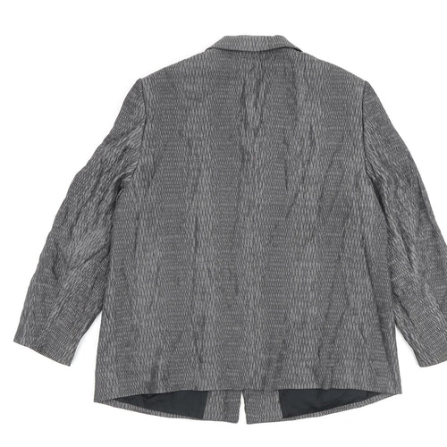 Gerry Weber Womens Grey Jacket Blazer Size 18 Button