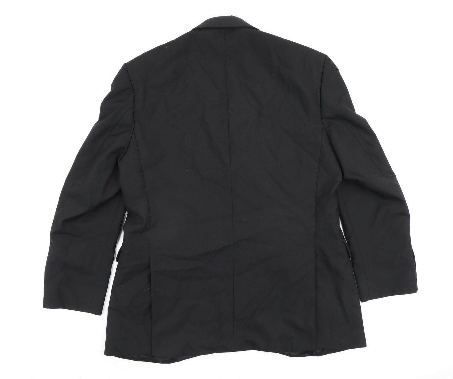 Drescott Mens Black Polyester Jacket Blazer Size 42 Regular