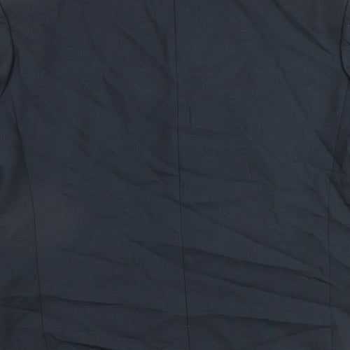 Simon Bermin Mens Blue Wool Jacket Blazer Size 40 Regular