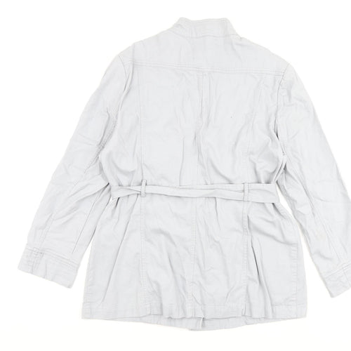 Klass Womens Grey Jacket Coat Size L Button