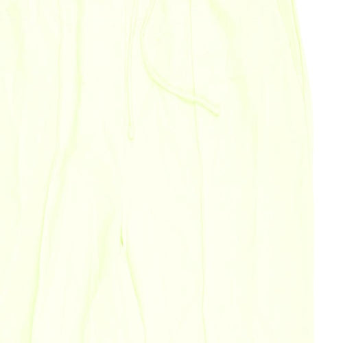 Marks and Spencer Womens Green Polyester Trousers Size 20 L31 in Regular Tie